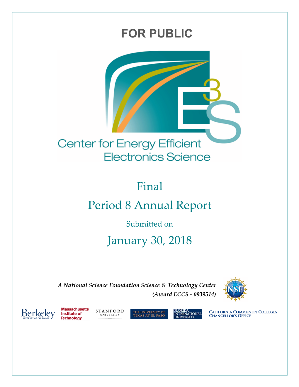 Final Period 8 Annual Report January 30, 2018 for PUBLIC