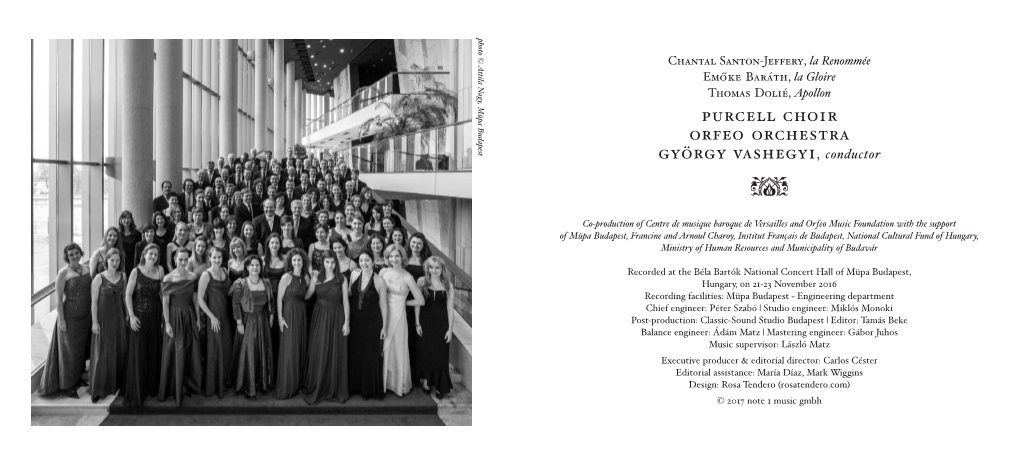 Purcell Choir Orfeo Orchestra György Vashegyi, Conductor TU