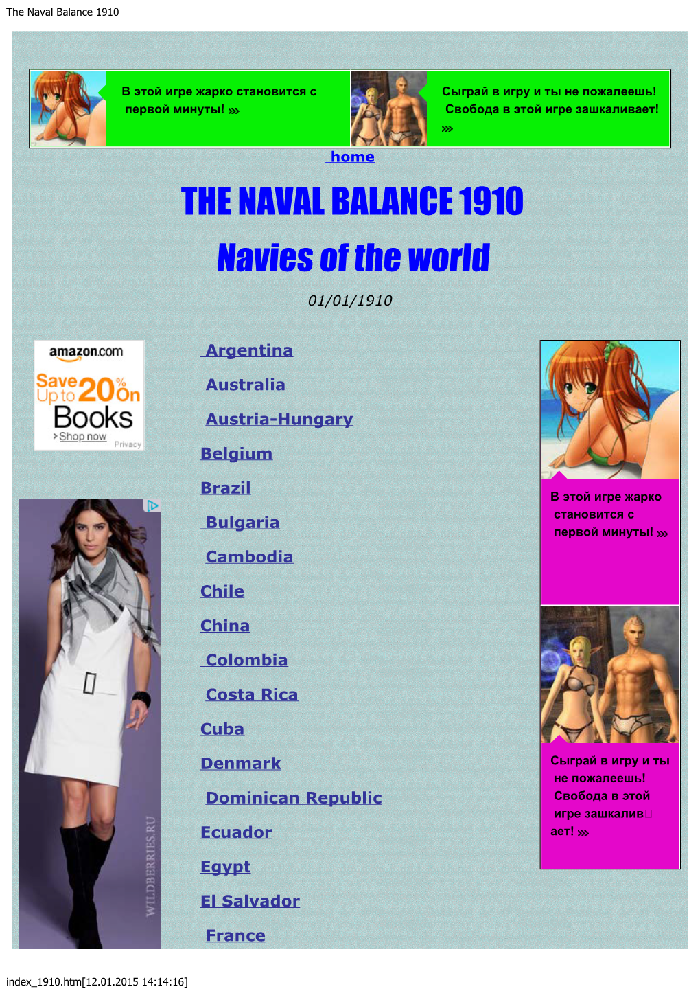 The Naval Balance 1910