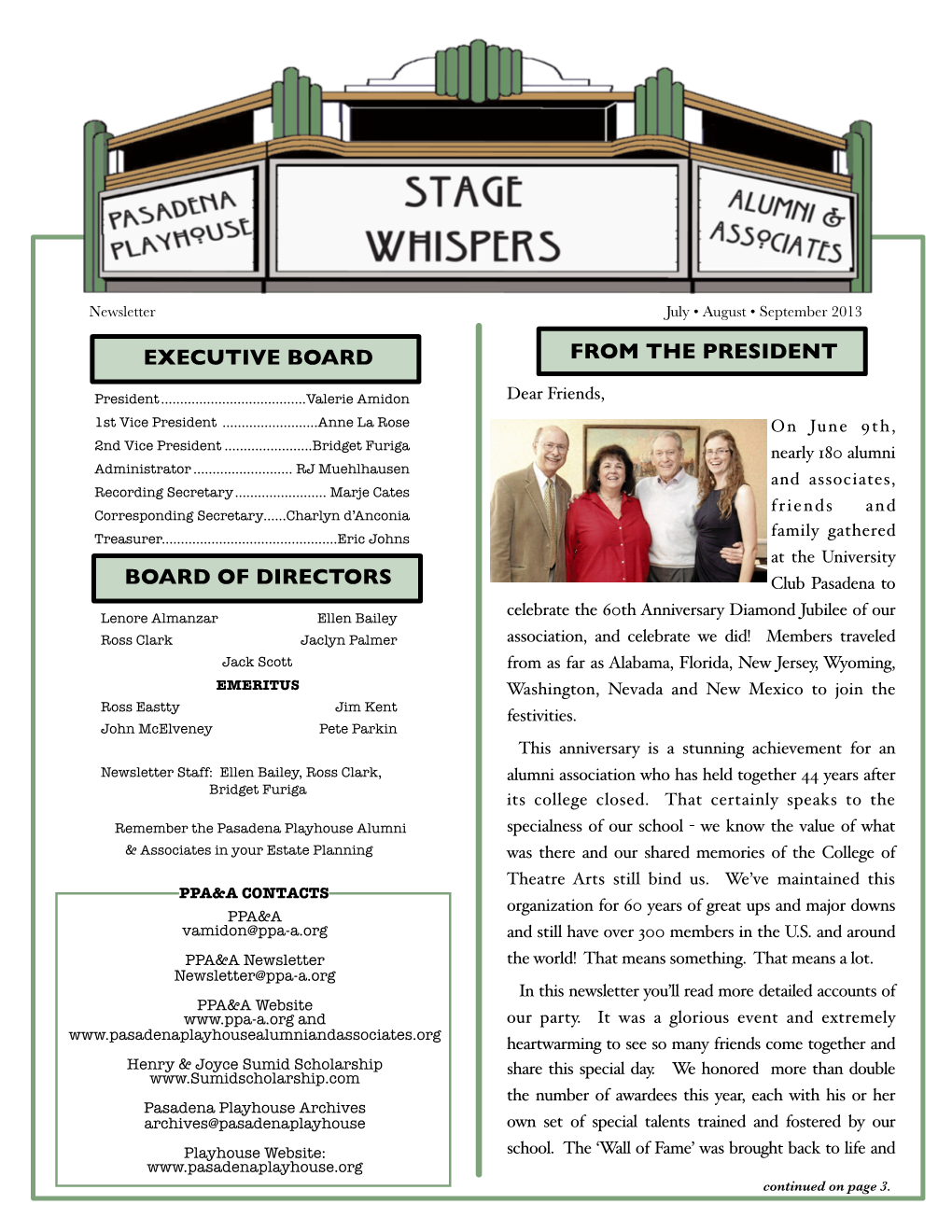 Summer Eversion Newsletter 2013