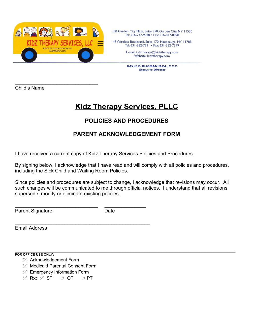 Kidz Therapy Services, PLLC