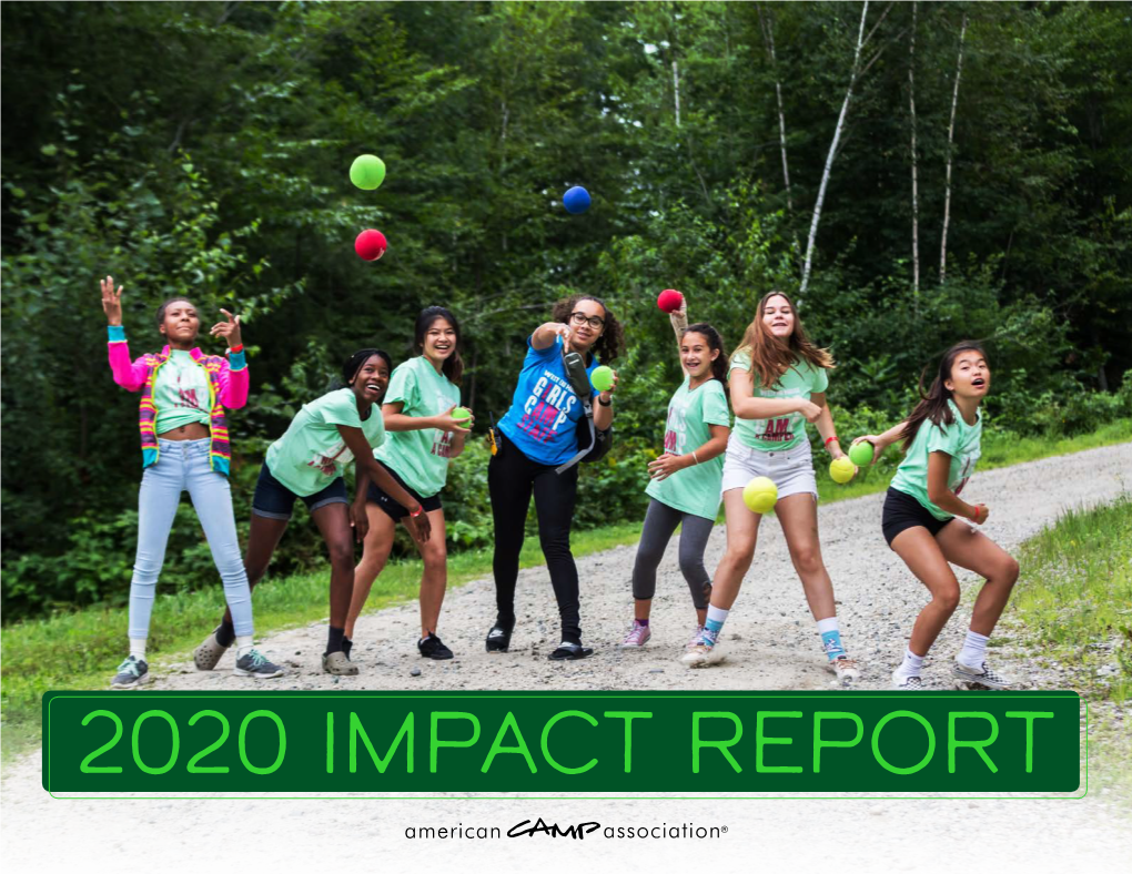 2020 IMPACT REPORT a Message from the Board Chair and President/CEO