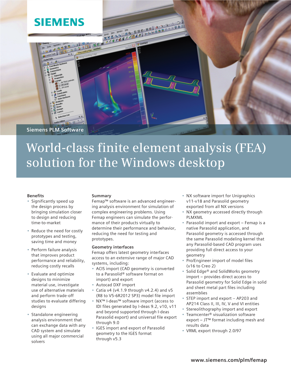 World-Class Finite Element Analysis (FEA) Solution for the Windows Desktop