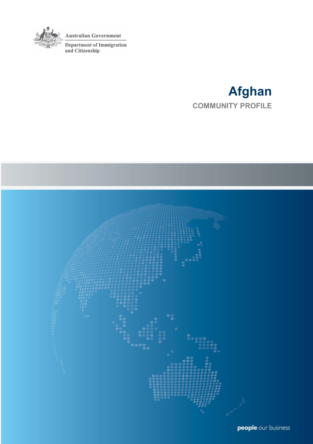 Afghan COMMUNITY PROFILE