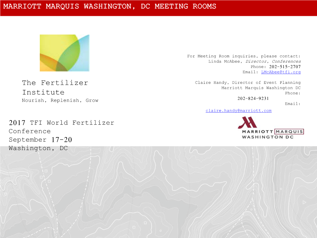 Marriott Marquis Washington, Dc Meeting Rooms