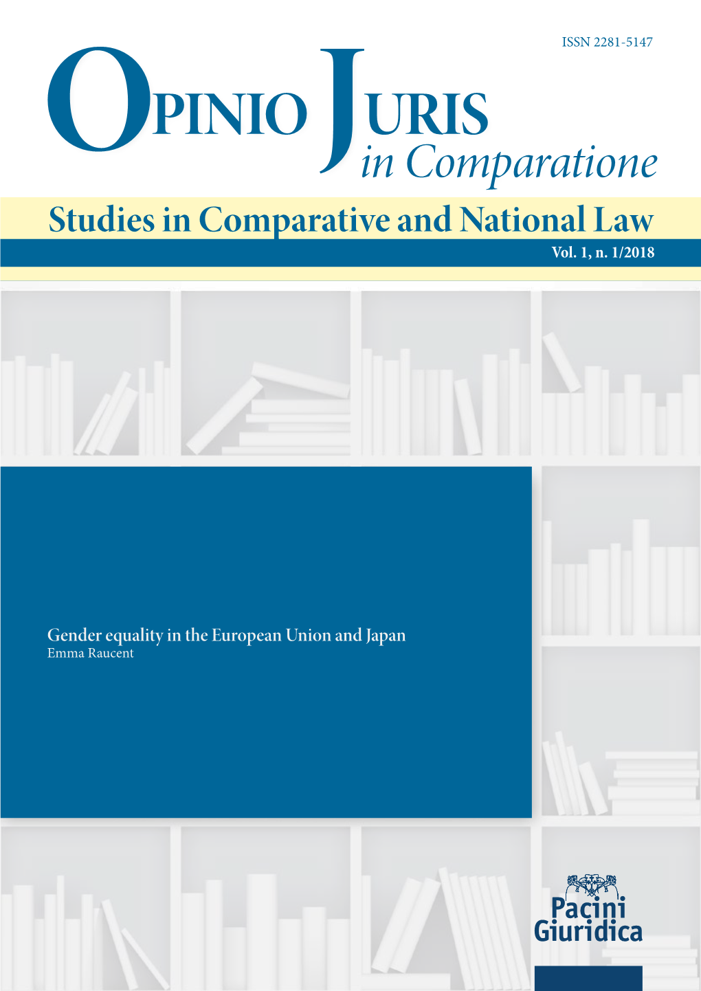 Opinio Juris in Comparatione 1/2018