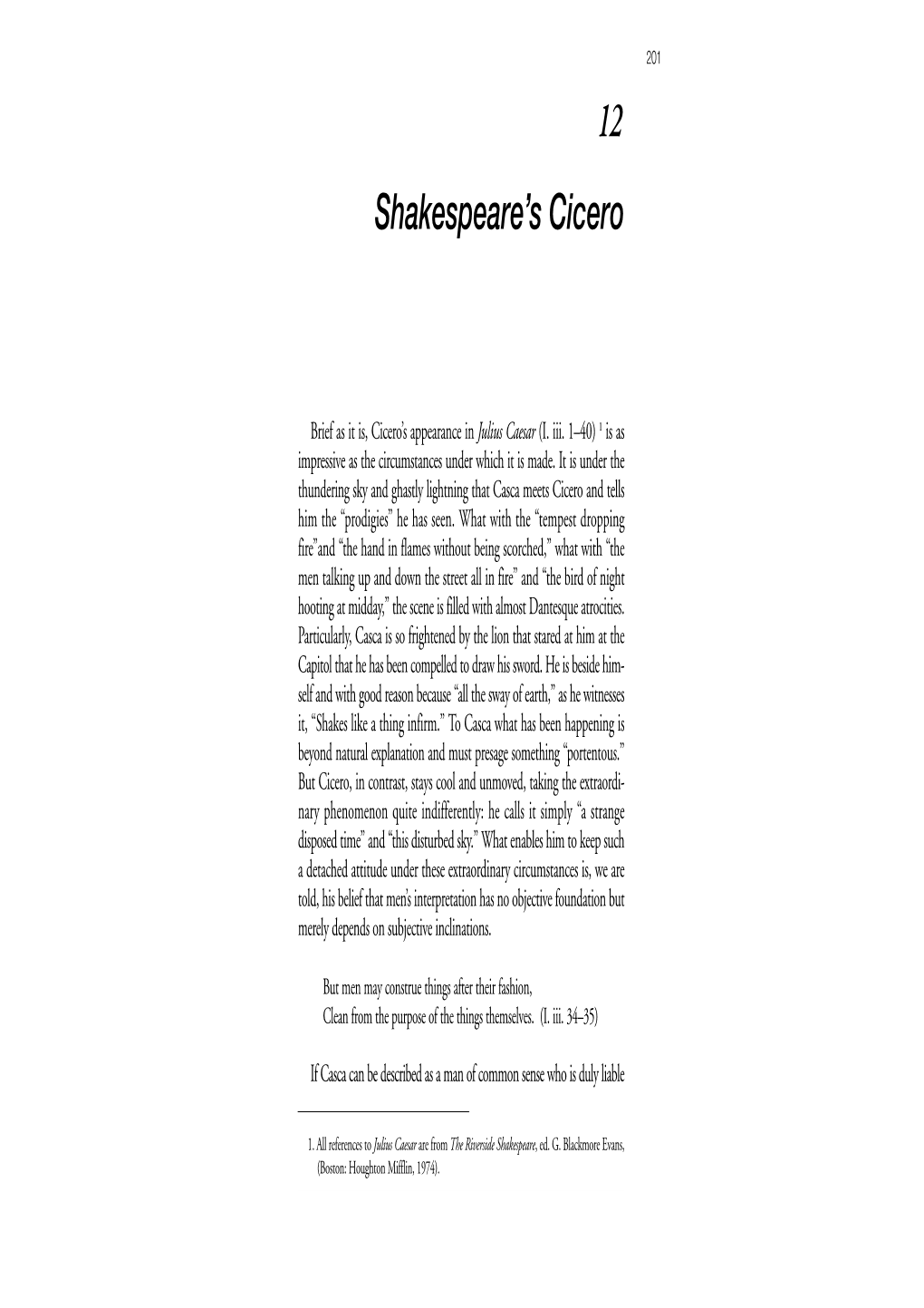 12 Shakespeare's Cicero