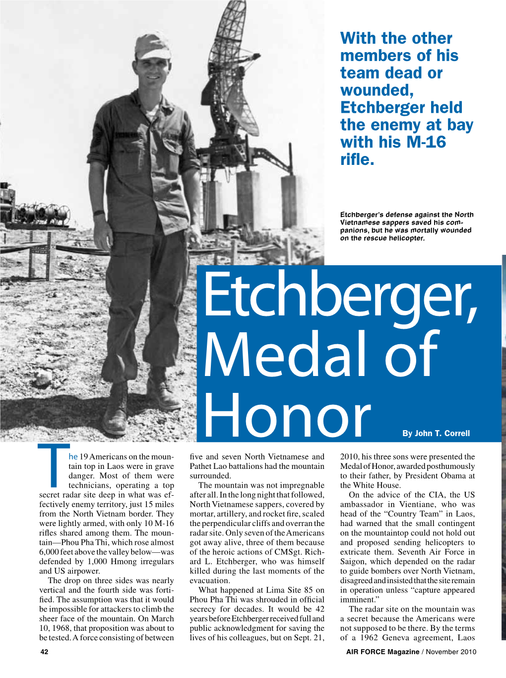 Etchberger, Medal of Honor by John T. Correll