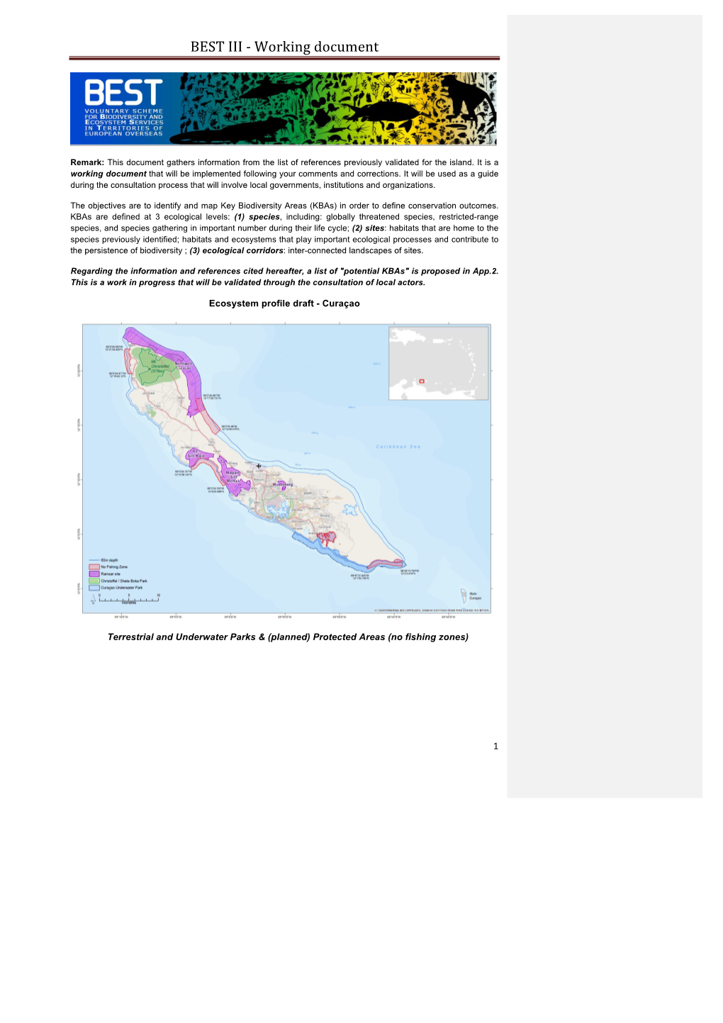 BEST III-Ecosystem Profile Draft NL-Curacao-In Revision Oct 2015