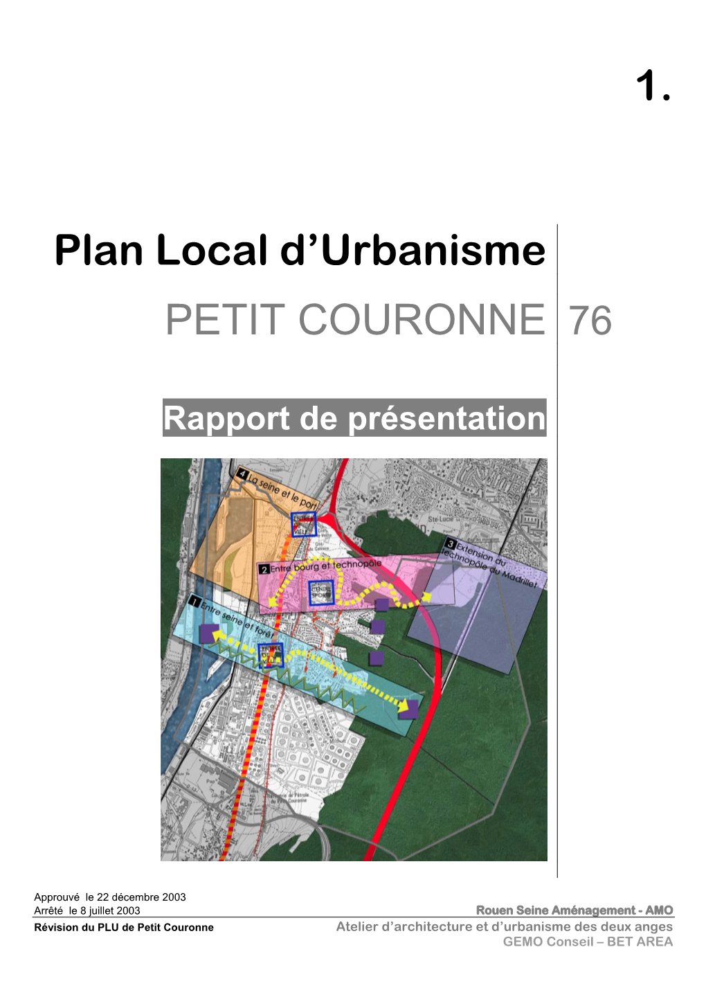 1. Plan Local D'urbanisme PETIT COURONNE 76