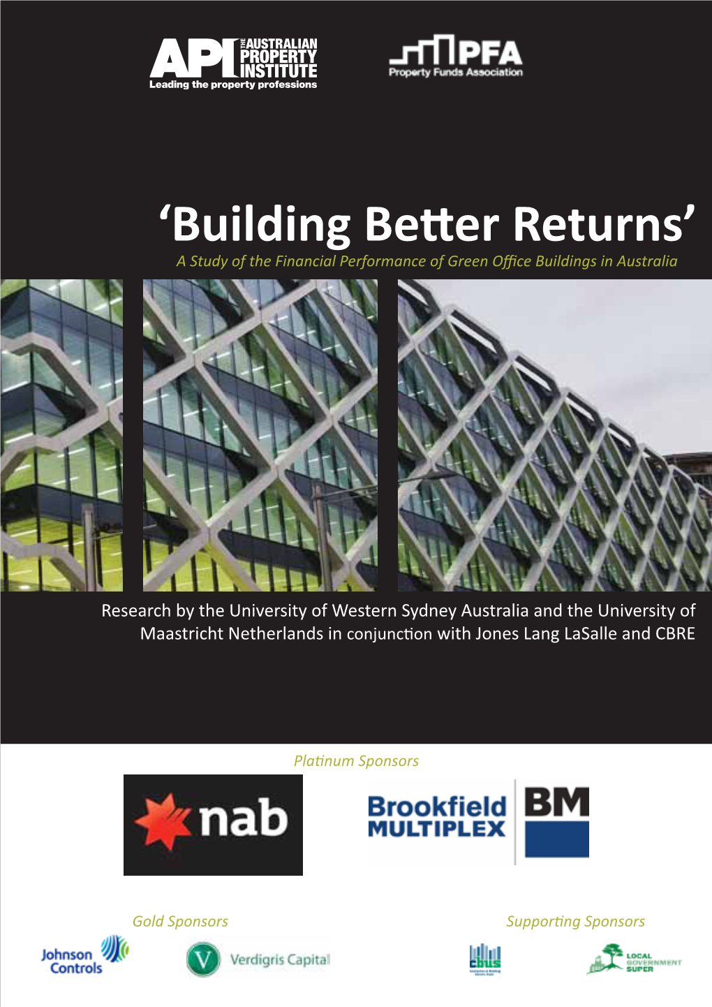 “Building Better Returns” Research Report (“The Report”)