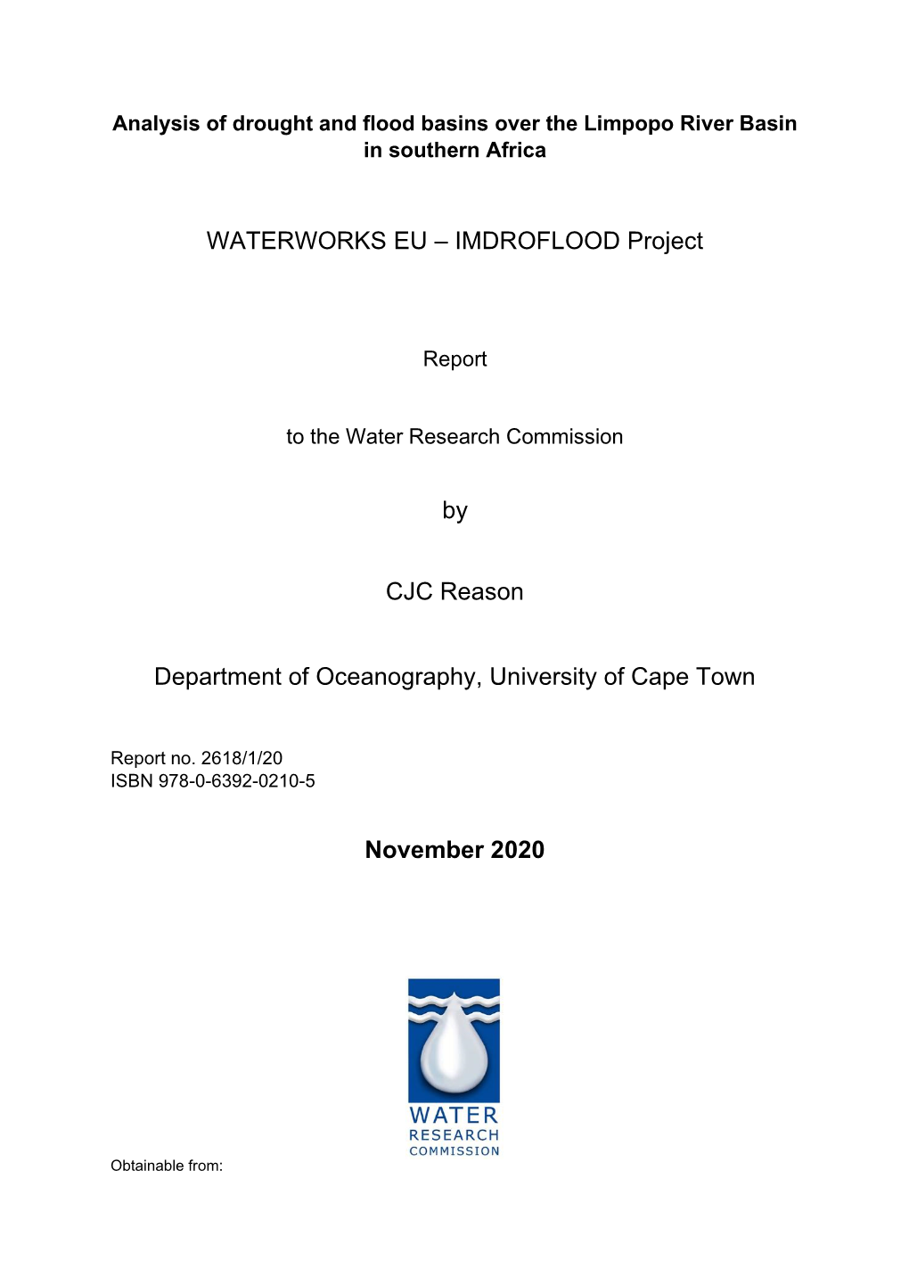 WATERWORKS EU – IMDROFLOOD Project