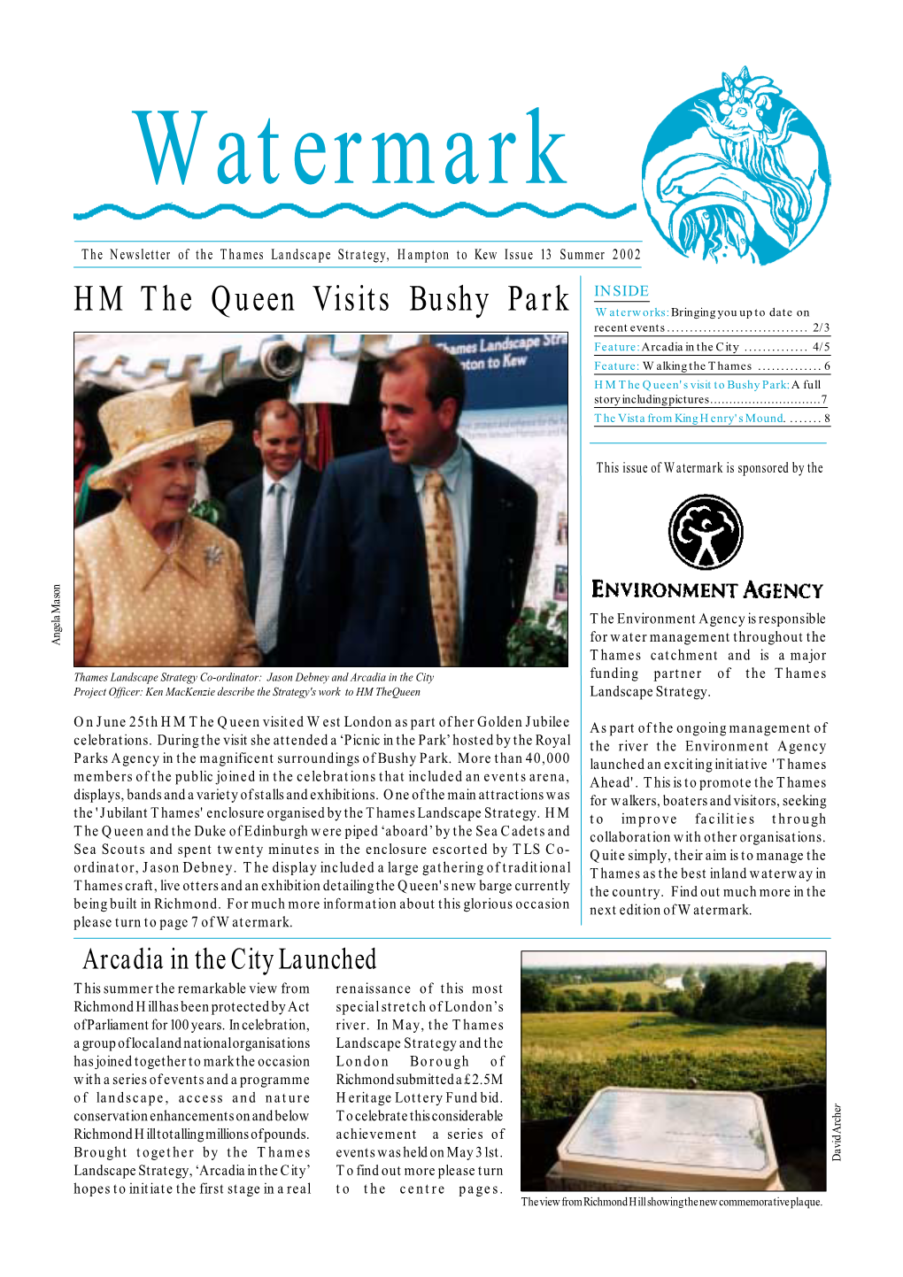 HM the Queen Visits Bushy Park Waterworks: Bringing You up to Date on Recent Events