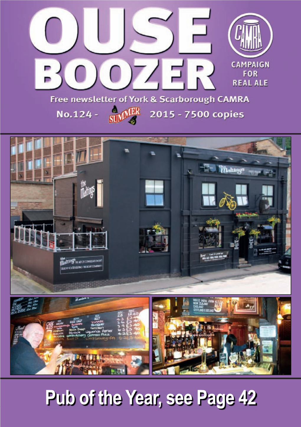 Pub of the Year, See Page 42 Ouse Boozer 1 No