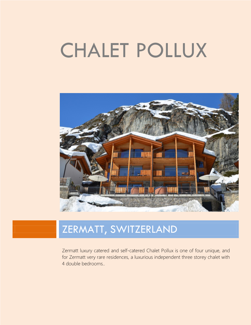 Chalet Pollux