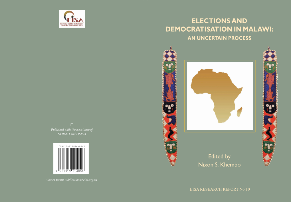 Elections and Democratisation in Malawi: an Uncertain Process