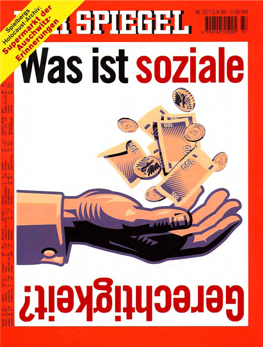 DER SPIEGEL Jahrgang 1999 Heft 37