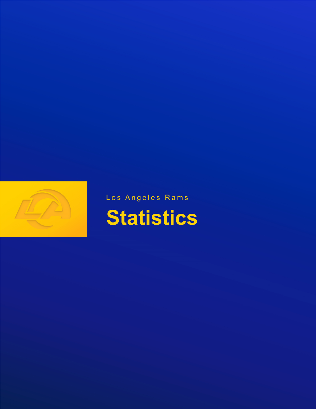 Statistics Rams 2020 Stats