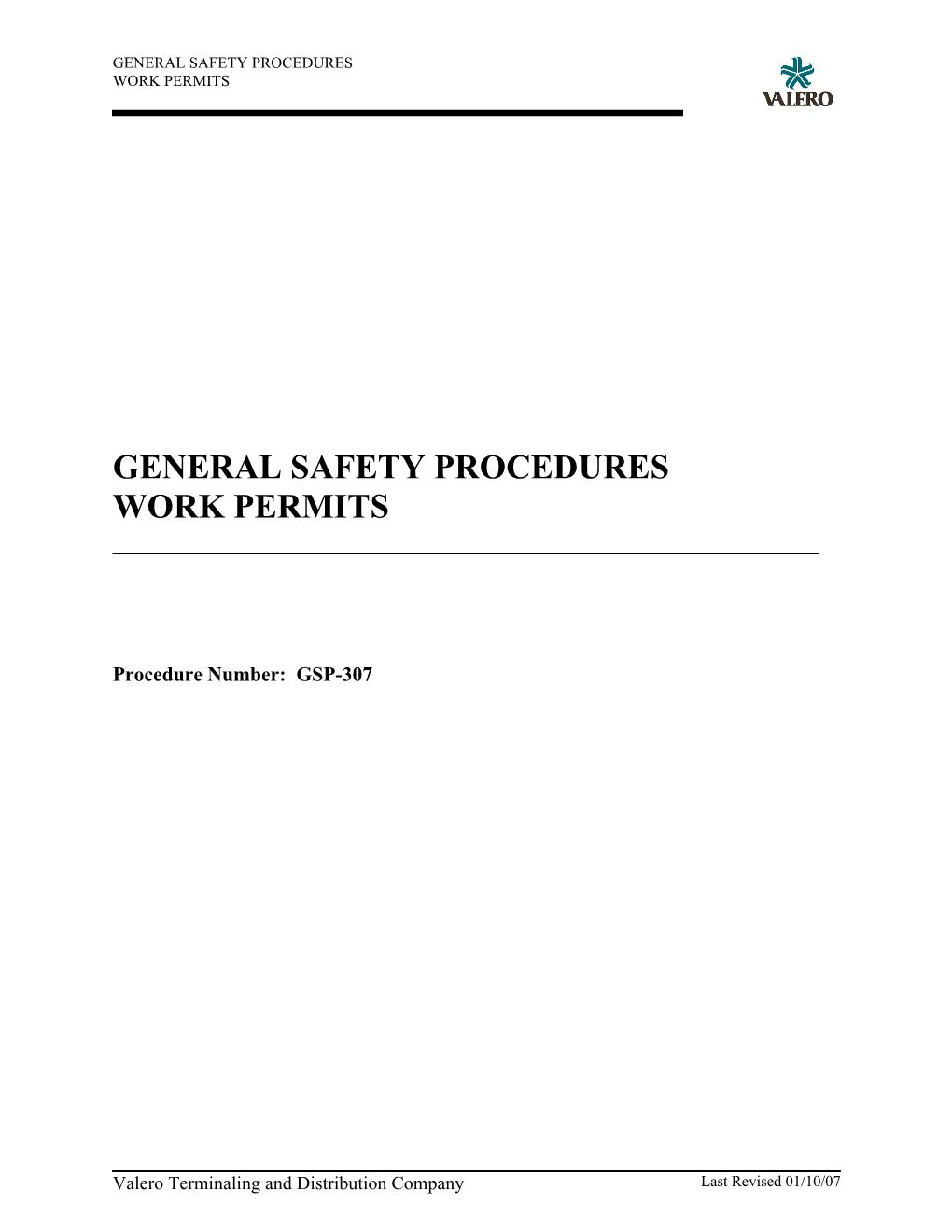 General Safety & Environmental Procedures s1