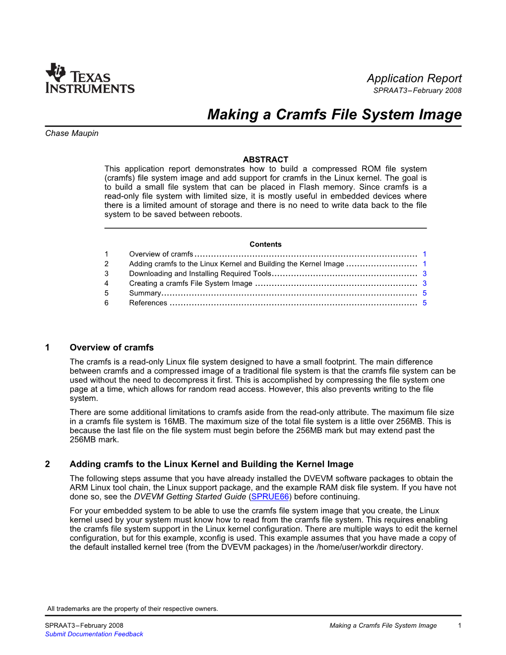 Making a Cramfs File System Image Chase Maupin