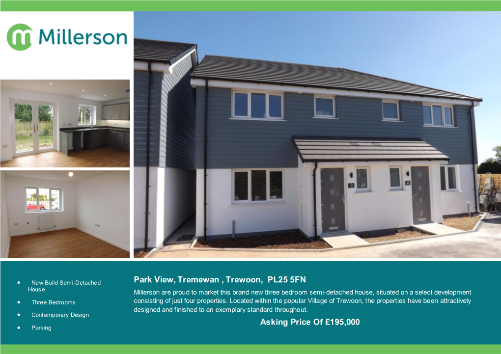Park View, Tremewan , Trewoon, PL25 5FN Asking Price of £195,000