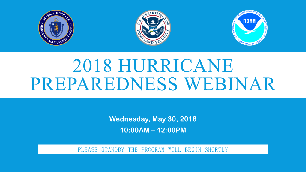 2018 Hurricane Preparedness Webinar