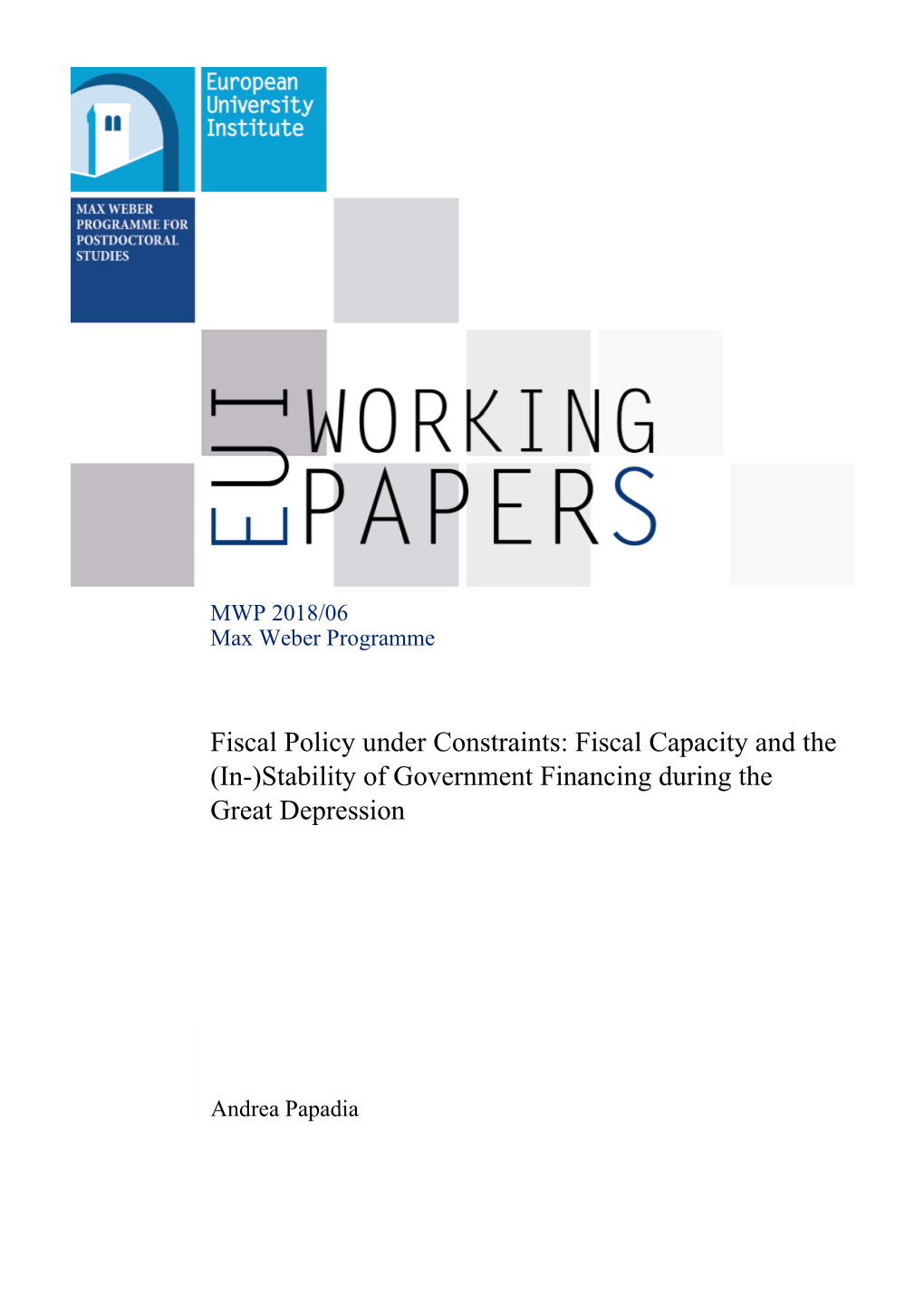 Fiscal Capacity and the (In-)Stability of Government Financing During The