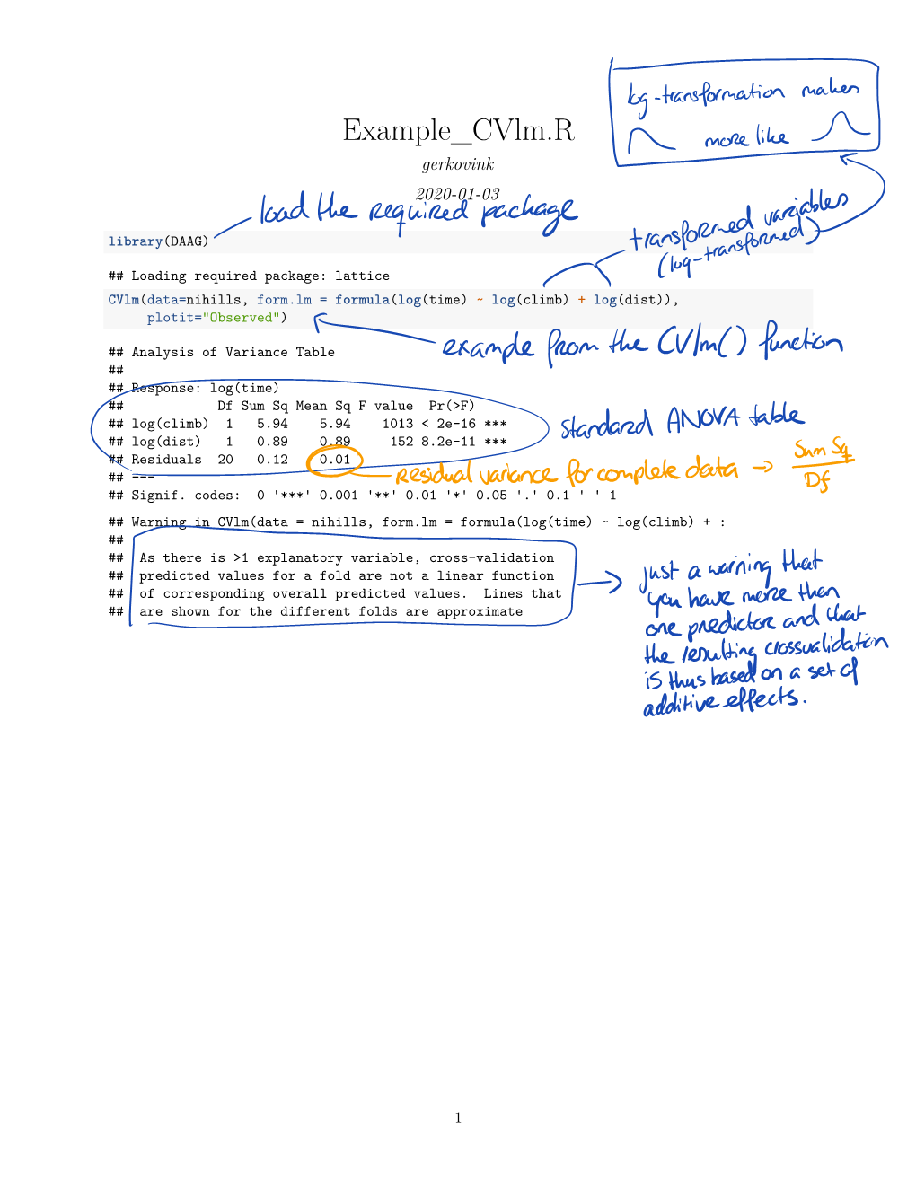 A Document About Interpreting Cross Validation Results