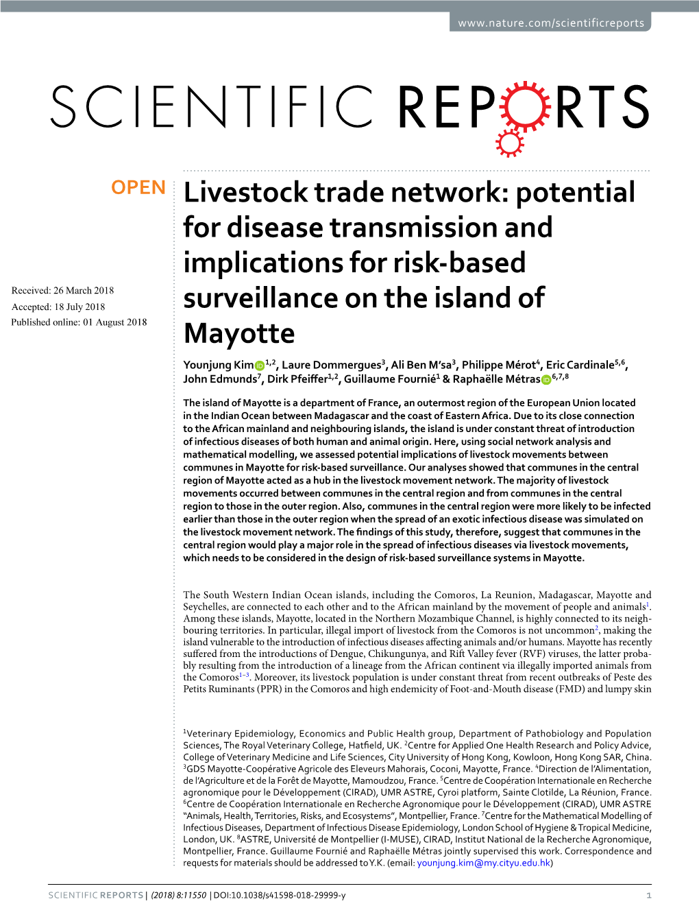 Livestock Trade Network