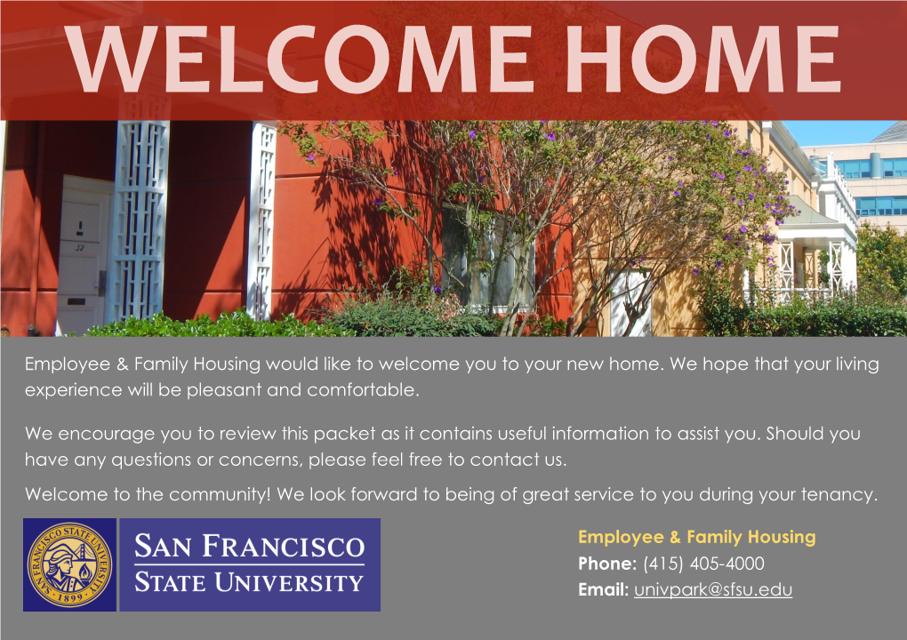 New Residents Welcome Packet