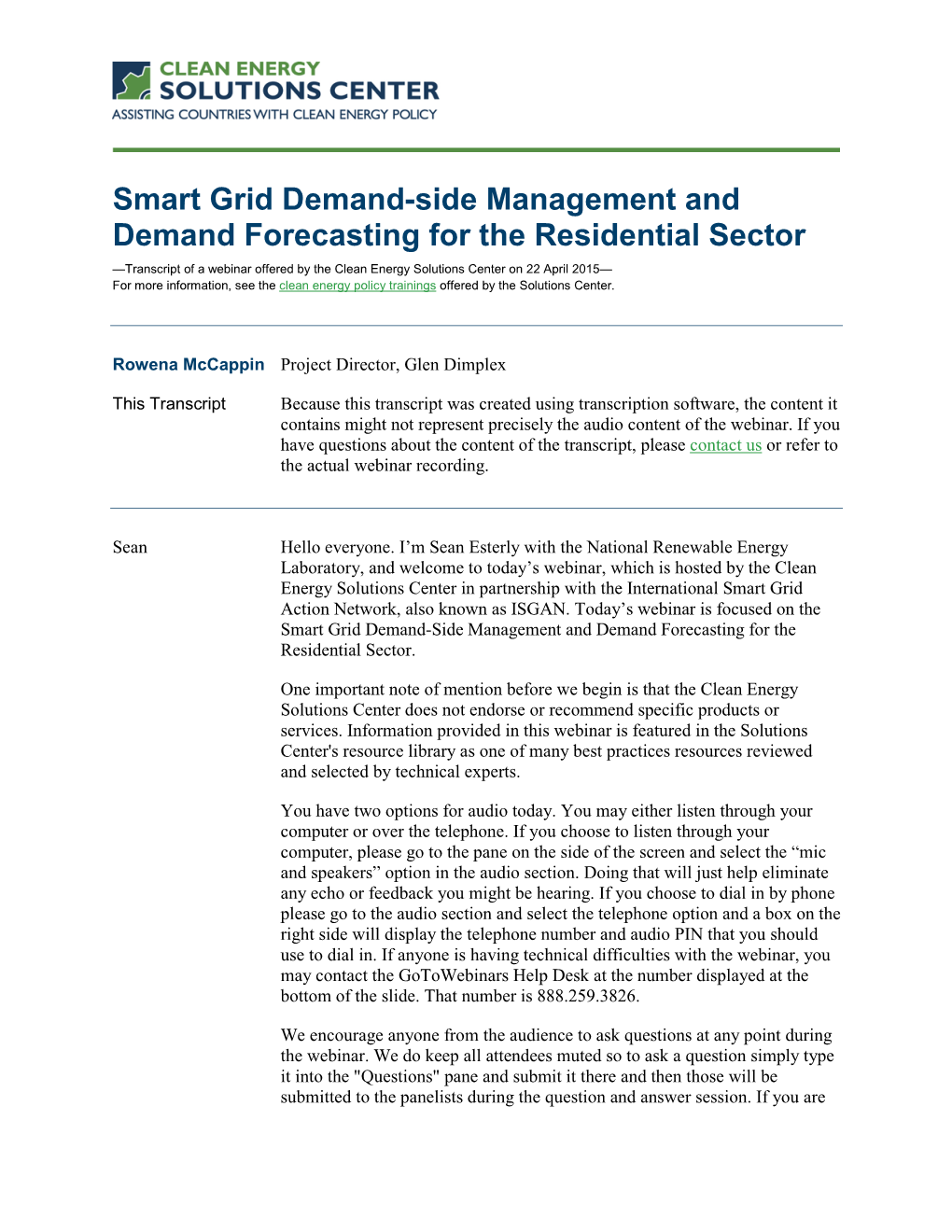 Smart Grid Demand-Side Management and Demand