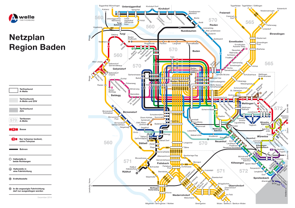 Netzplan Region Baden