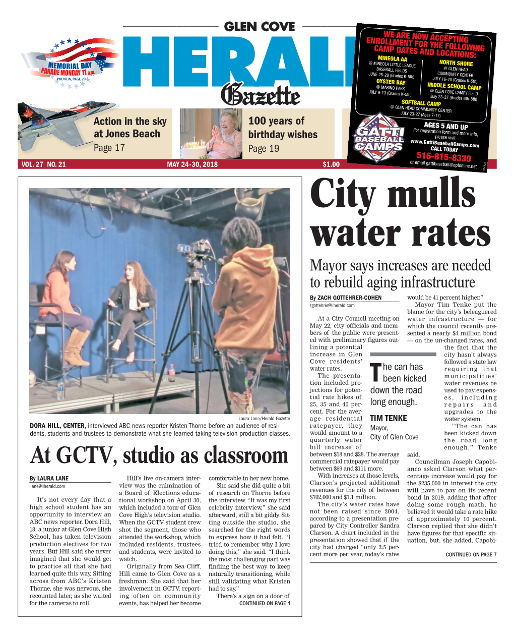 City Mulls Water Rates