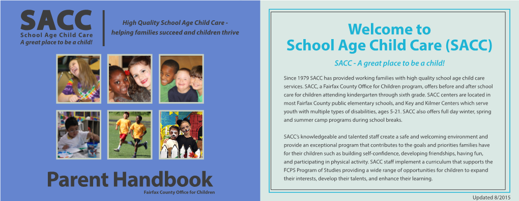 Welcome to School Age Child Care (SACC)