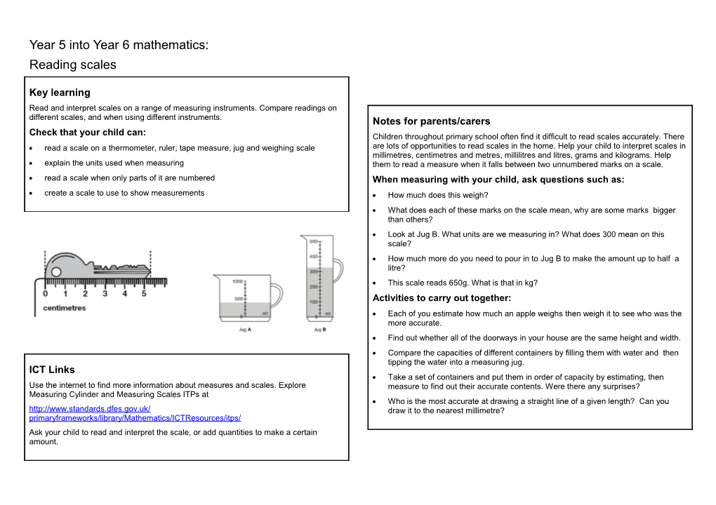 Year 5 Into Year 6 Mathematics