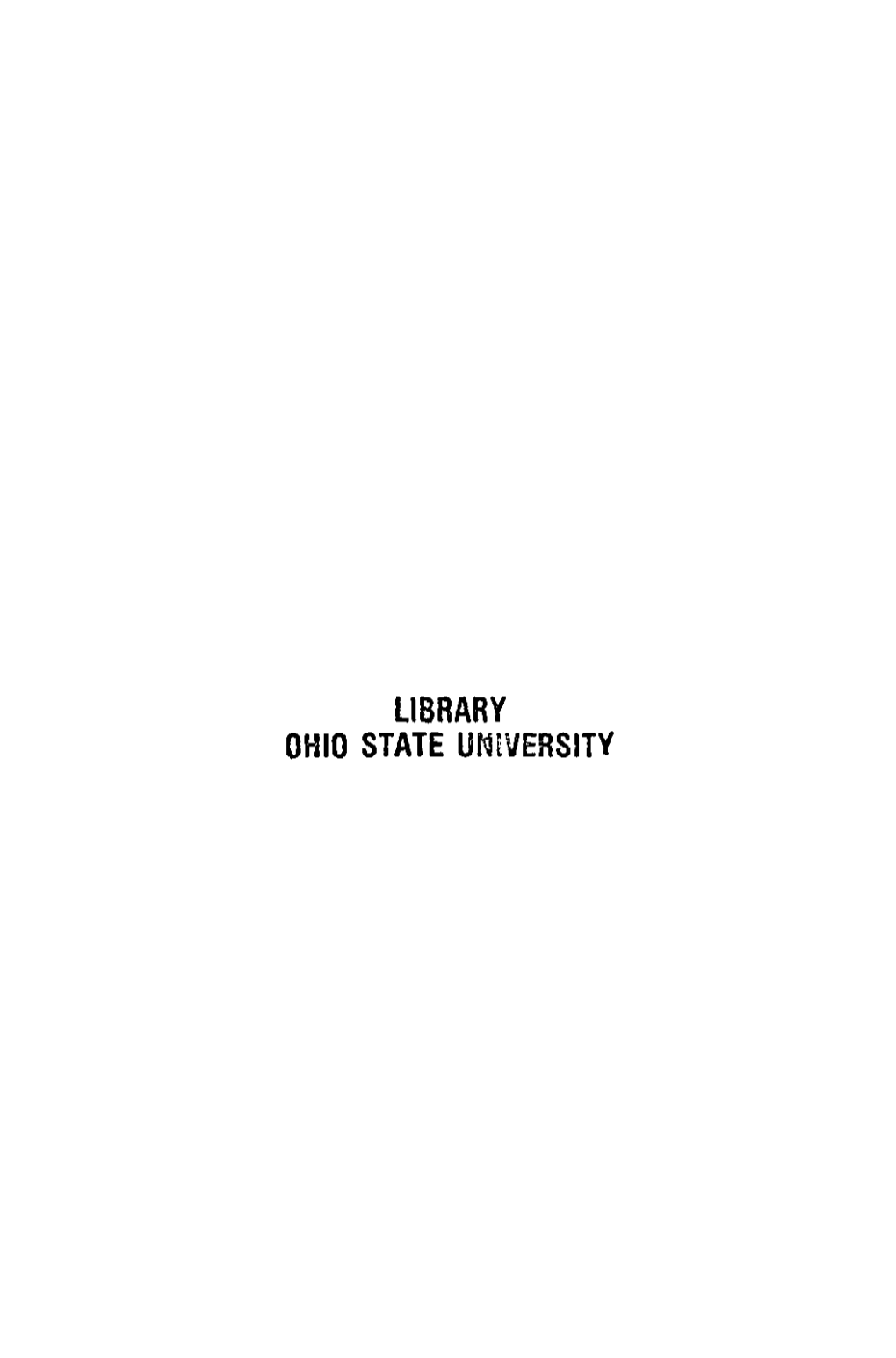 LIBRARY OHIO STATE Uriversity