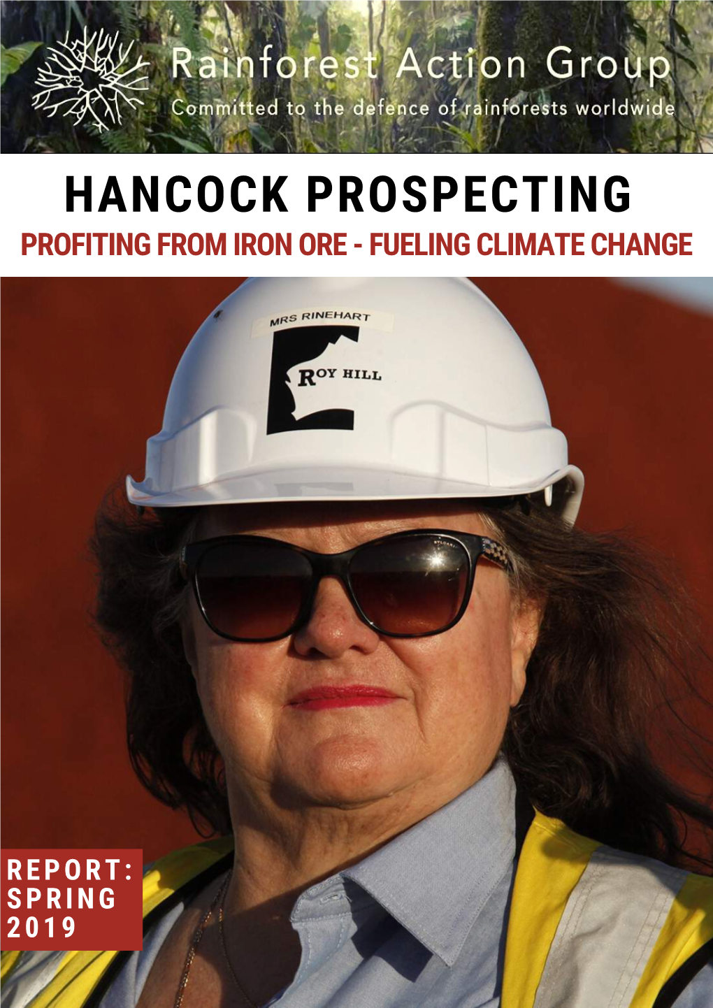 Hancock Prospecting Profiting from Iron Ore - Fueling Climate Change