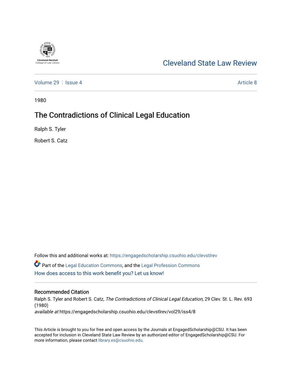 The Contradictions of Clinical Legal Education