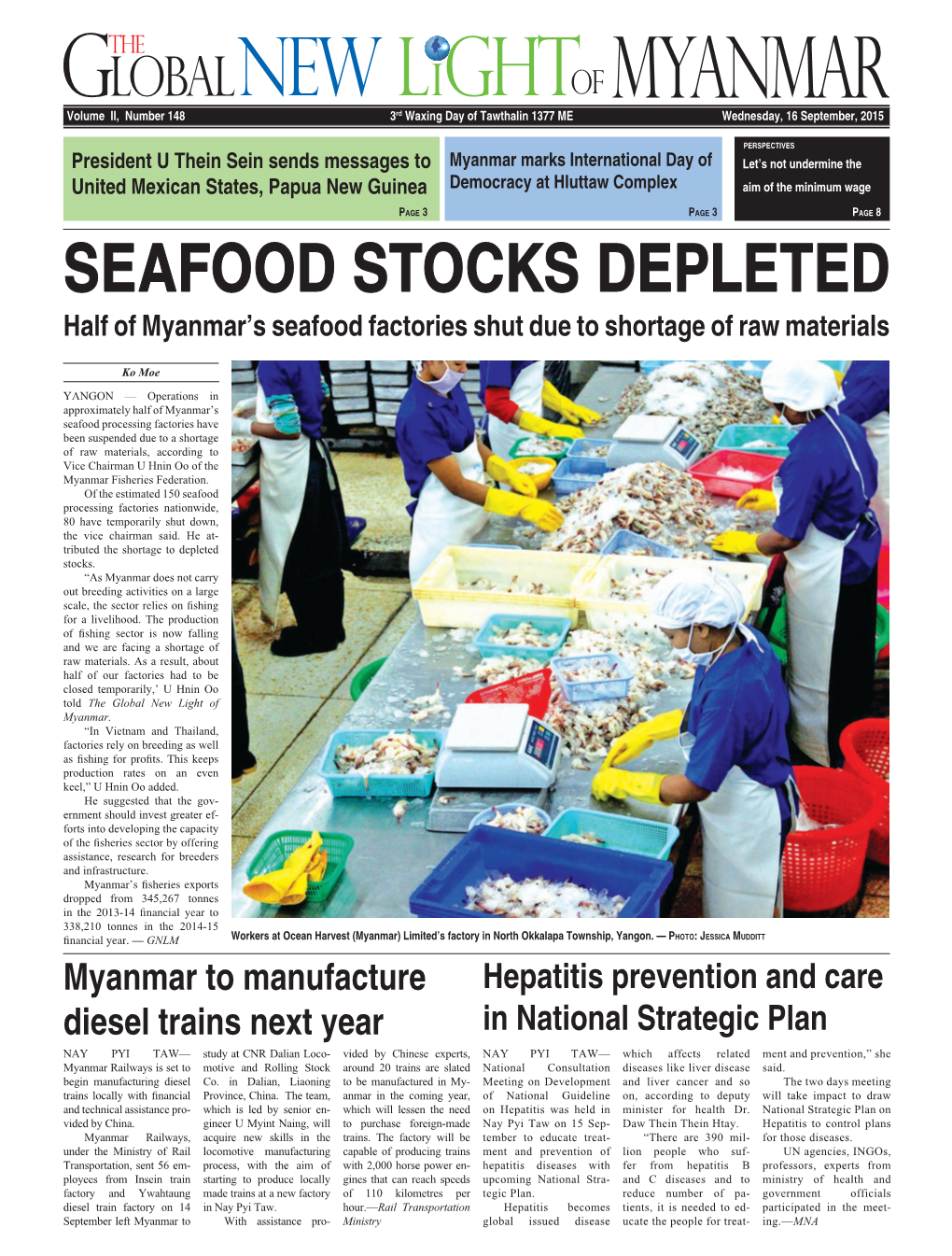 Seafood Stocks Depleted
