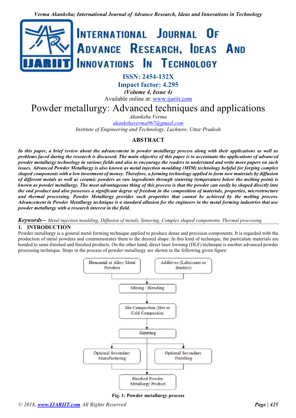 Powder Metallurgy