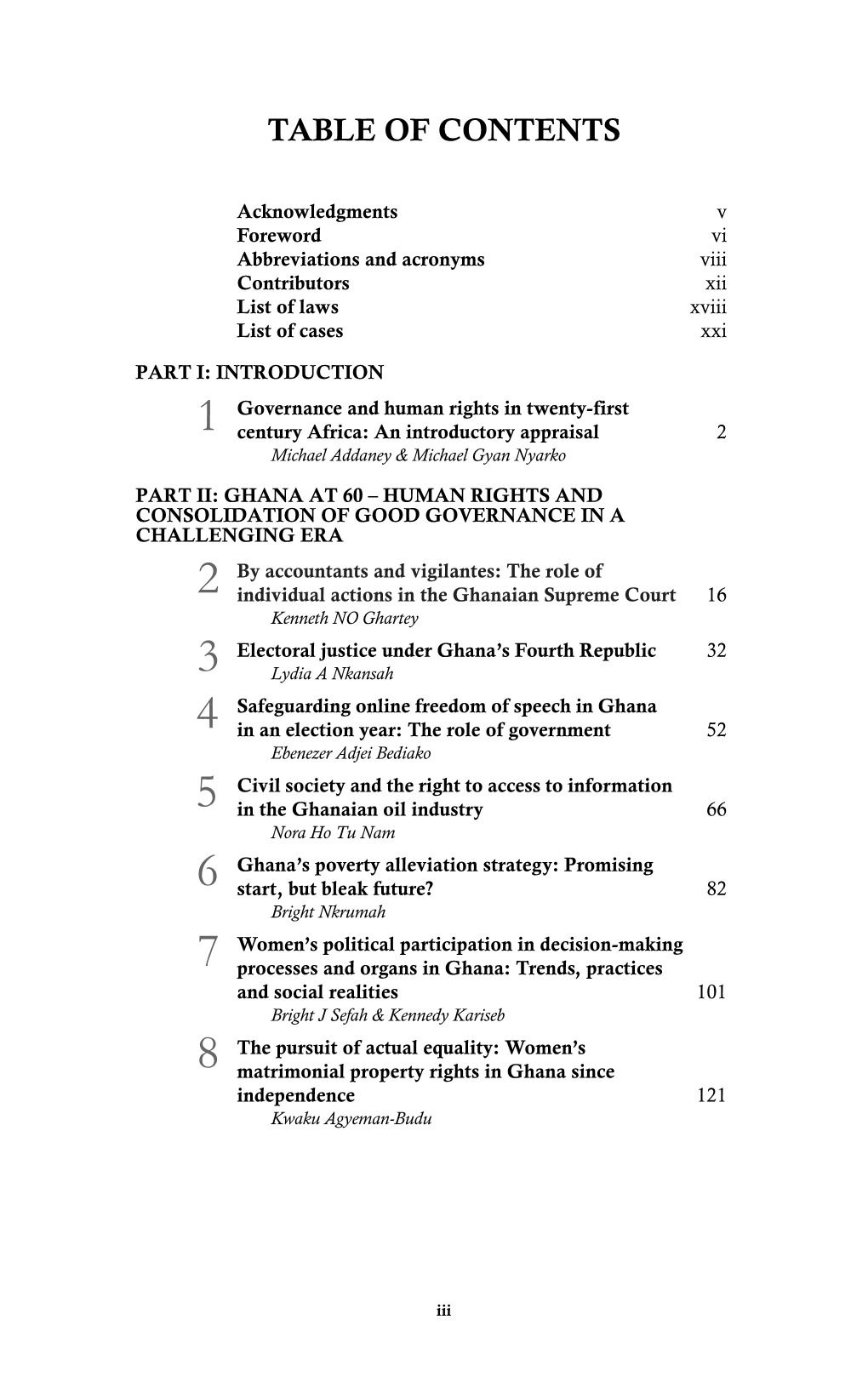 Table of Contents Ghana at 60.Fm