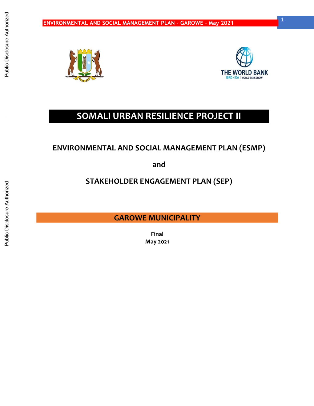 Environmental-And-Social-Management-Plan-ESMP-Somalia-Urban-Resilience-Project-II