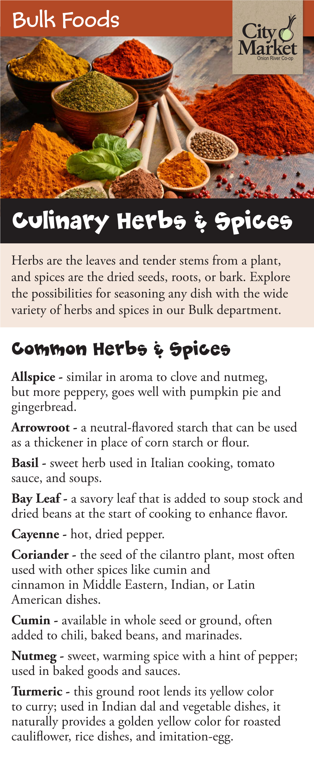 Culinary Herbs & Spices