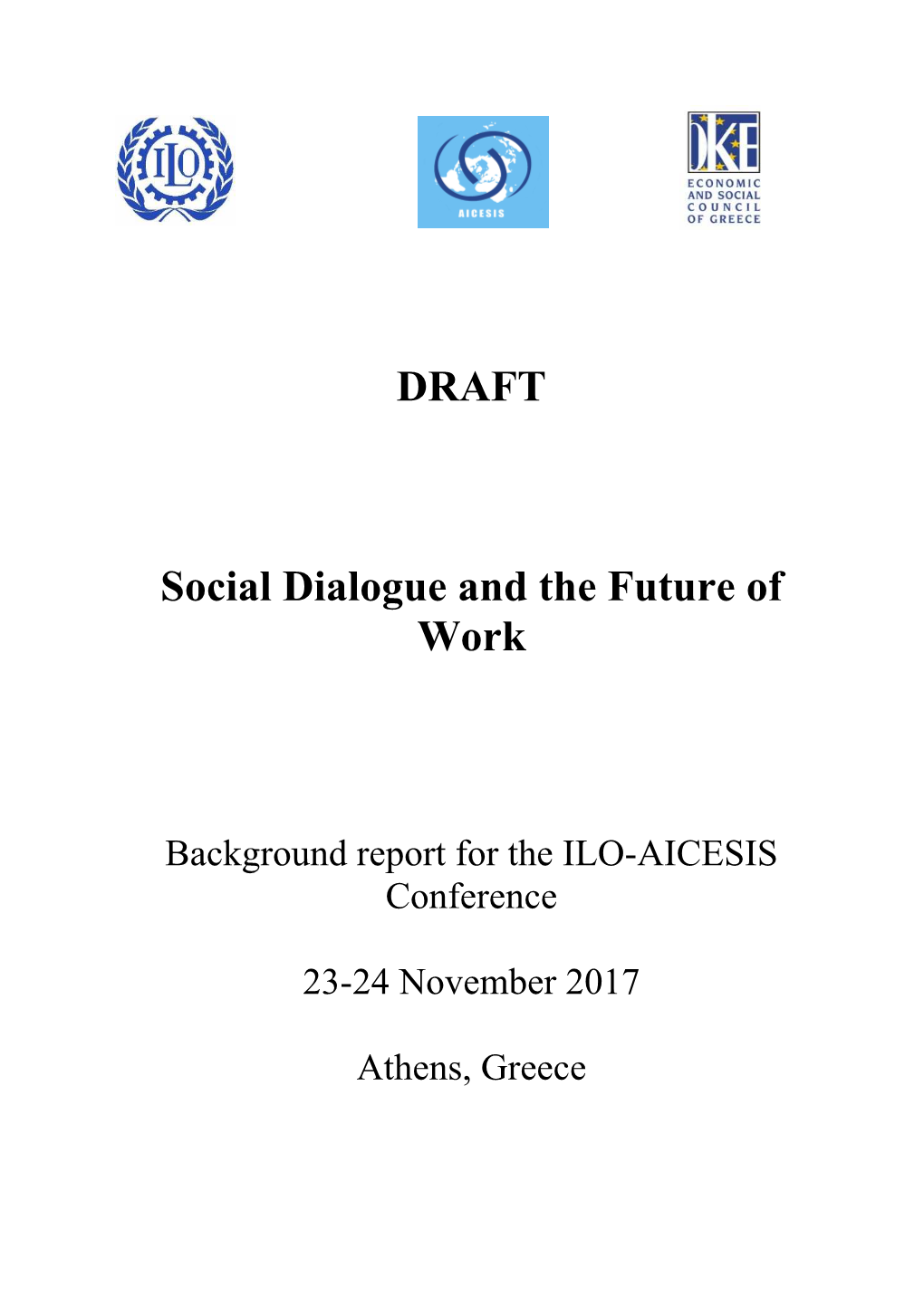 Social Dialogue and the Future of Work