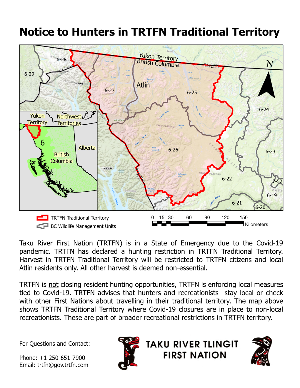 Notice to Hunters in TRTFN Traditional Territory