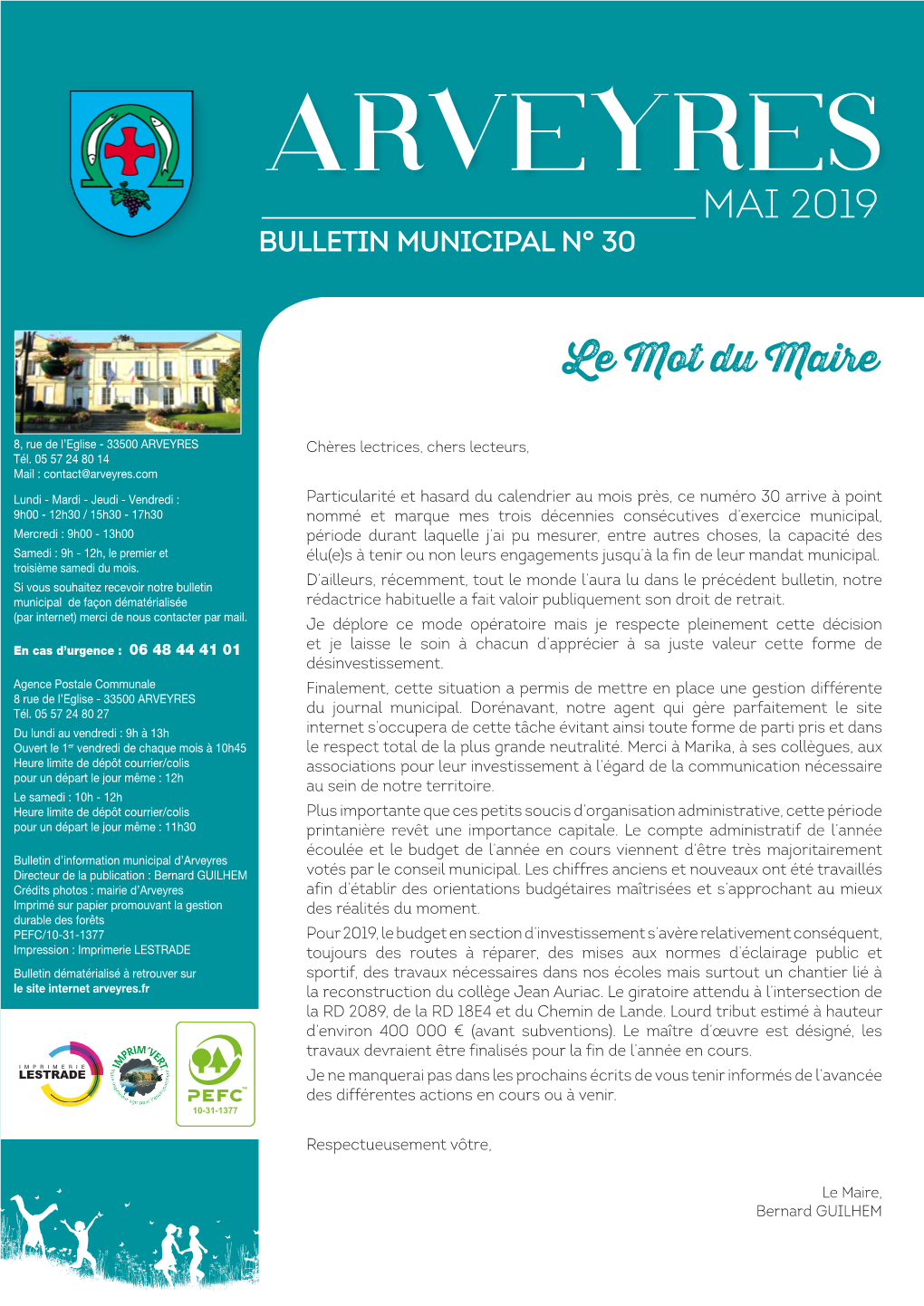 MAI 2019 Bulletin Municipal N° 30