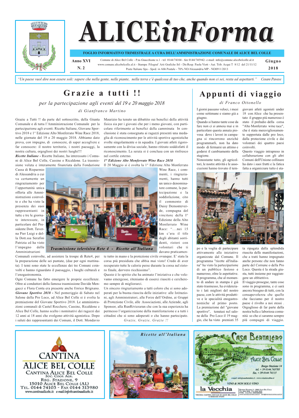 Aliceinforma Anno XI Marzo 2013.Qxd