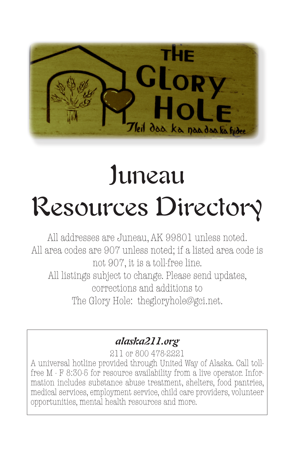 Juneau Resources Directory