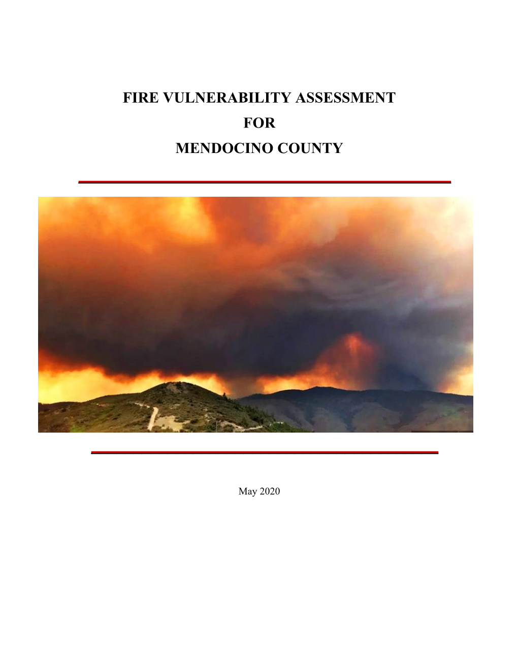 Fire Vulnerability Assessment for Mendocino County ______