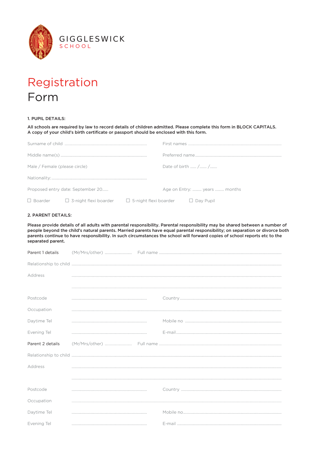 Registration Form